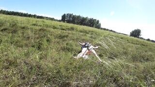 Amatőr vidéki molett feleség