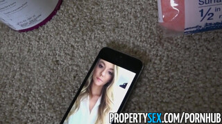 PropertySex - a csajszika gyorsan rábukott a faszomra