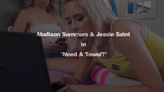 Jessie Saint és Madison Summers édeshármasban közösülnek